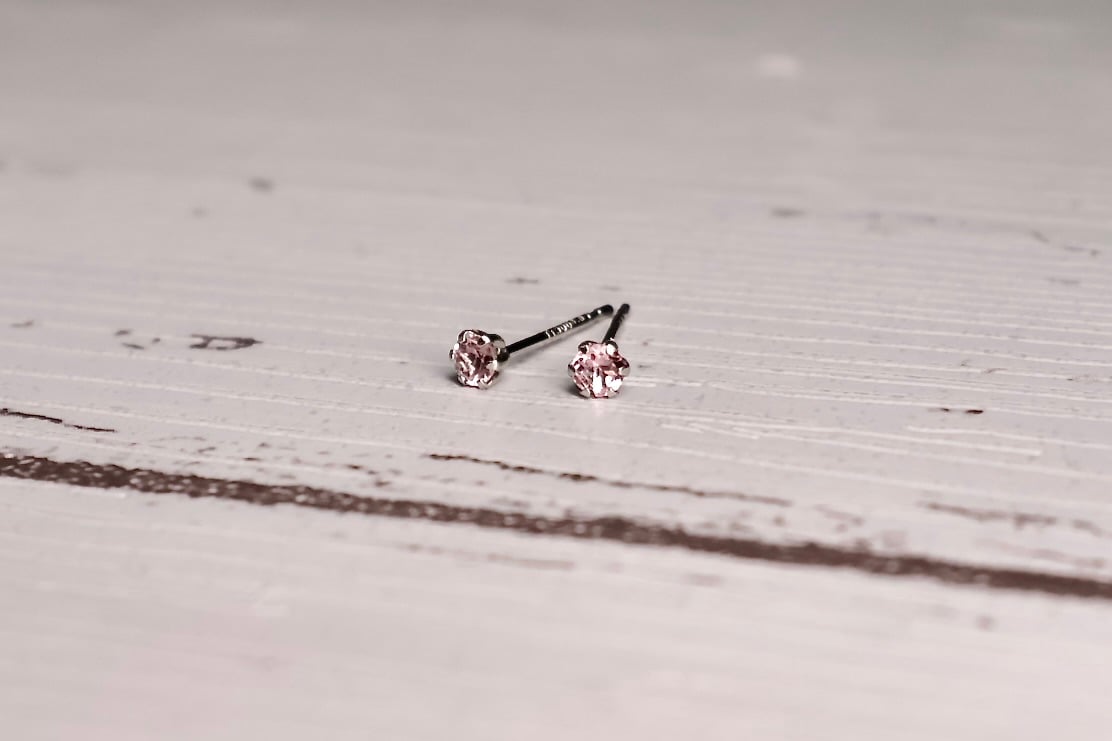 ピアス］工房応援企画 PT900 ピンクトルマリン ピアス | pundarika