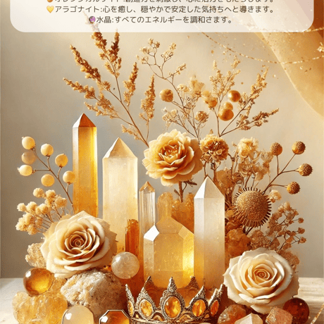 【郵送】月の幻想と黄金の輝き　光が導く神秘の調和　ポストカード