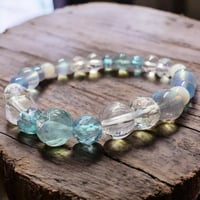 静謐な癒しの湖ブレスレット　内径約16cm