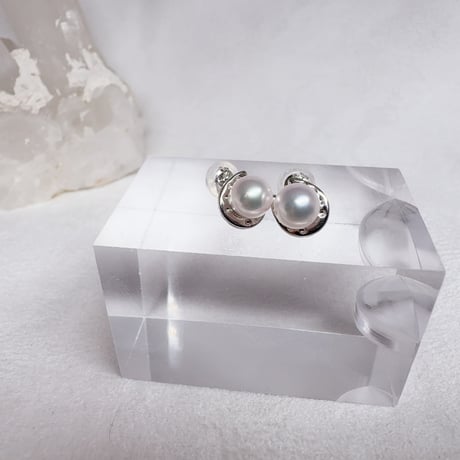 ［ピアス］アコヤ真珠 伊勢養殖場直売 k14ホワイトゴールド ピアス