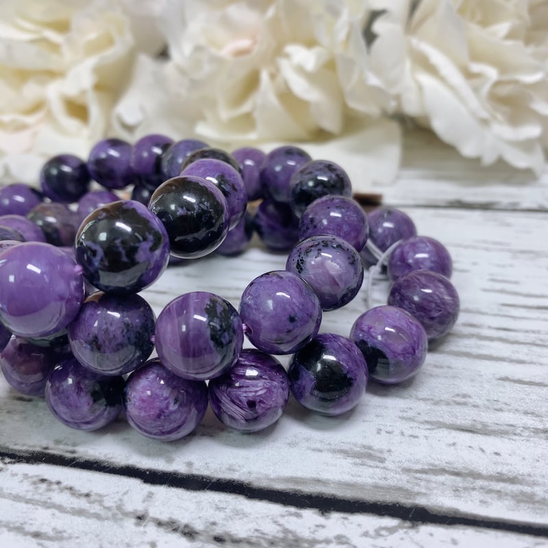 ♡ロシア産♡ブラックチャロアイト13ミリ ♡ロシア産♡ブラックチャロアイト13ミリ