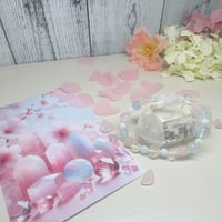 こころ和なごませる春のブレスレット レイキ画像ポストカード付き