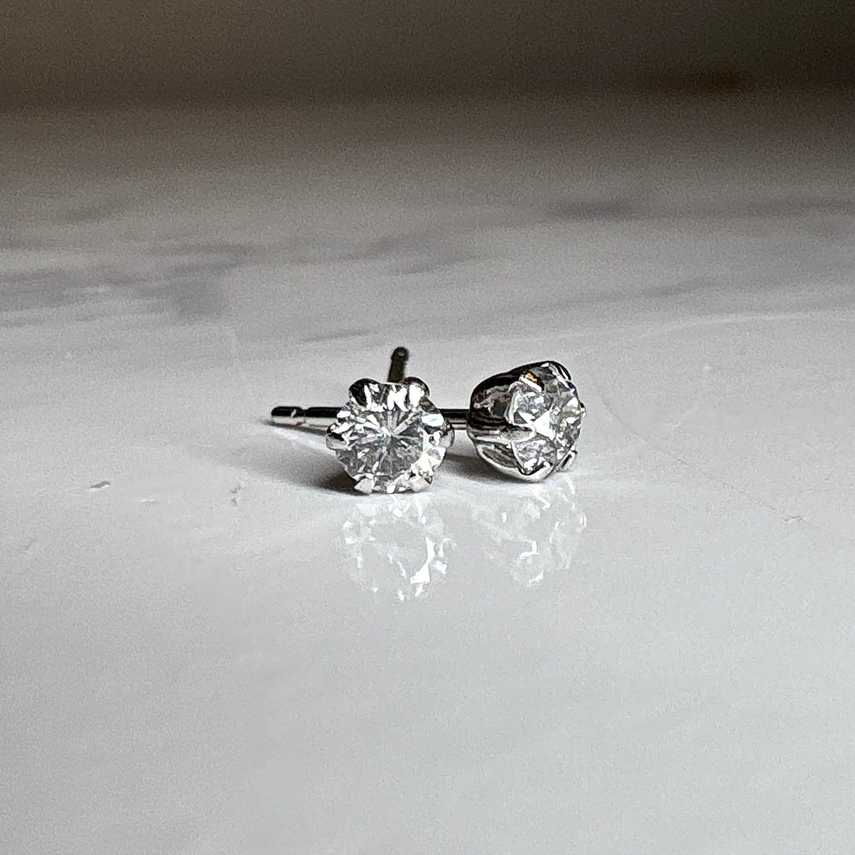 ピアス］PT900ダイヤモンドピアス【受注生産】【工房応援】 | pundarika