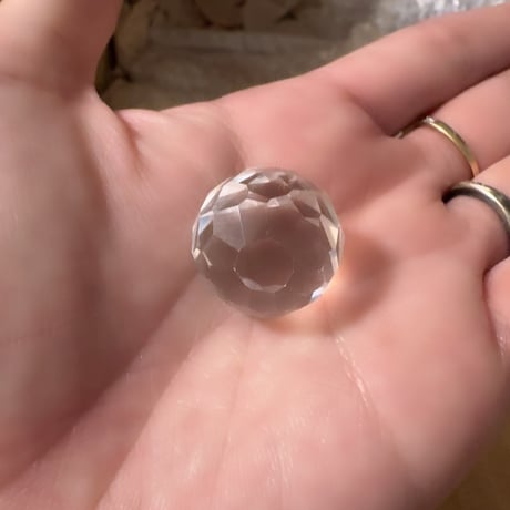 【置物.丸玉】スフィア 17〜20mm ヒマラヤ水晶ミラーボールカット