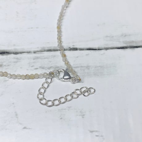 金の糸が未来を紡ぐ　ルチルクォーツネックレス　2mm 長さ39-44cm