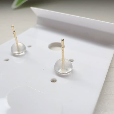 ［ピアス］18金 情熱と自己成長を呼び覚ます魔法の石　アヤナスピネルピアス 計0.2ct