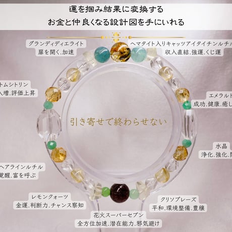 ［ブレスレット］運を掴み結果に変換する——お金と仲良くなる設計図　ファイナルグレードルチル　花火スーパーセブン
