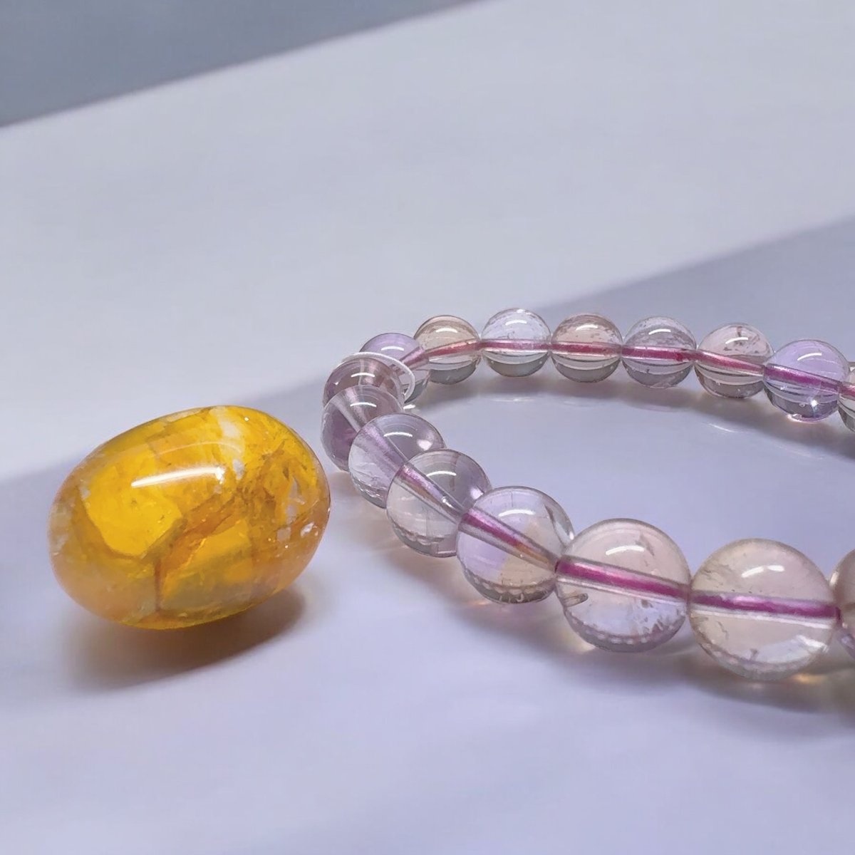 希少！アメトリン   ブレスレット 🐥🐉【希少/高品質】非加熱アメトリンブレスレット/金運、恋愛運