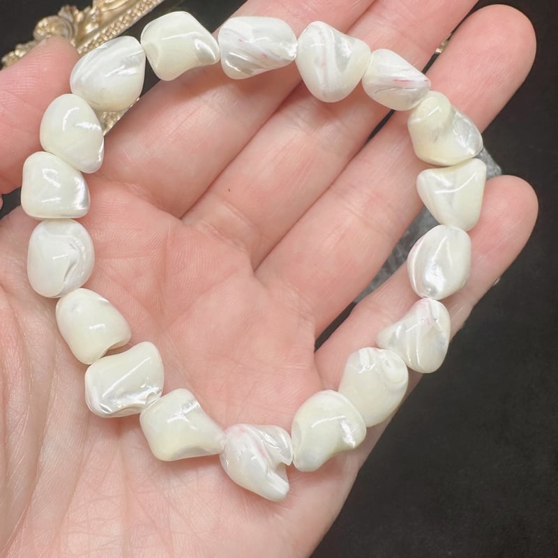 【限定セール】ガーネットとマザーオブパール　ブレスレット　SILVER925 天然石 マザーオパール ブレスレット シルバー アクセサリー