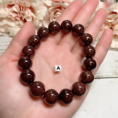 A 情熱の星の輝き　スターガーネット 13mm 内径約17cm