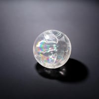 【丸玉】虹の玉座　アイリスクォーツ　スフィア　王冠台座付き