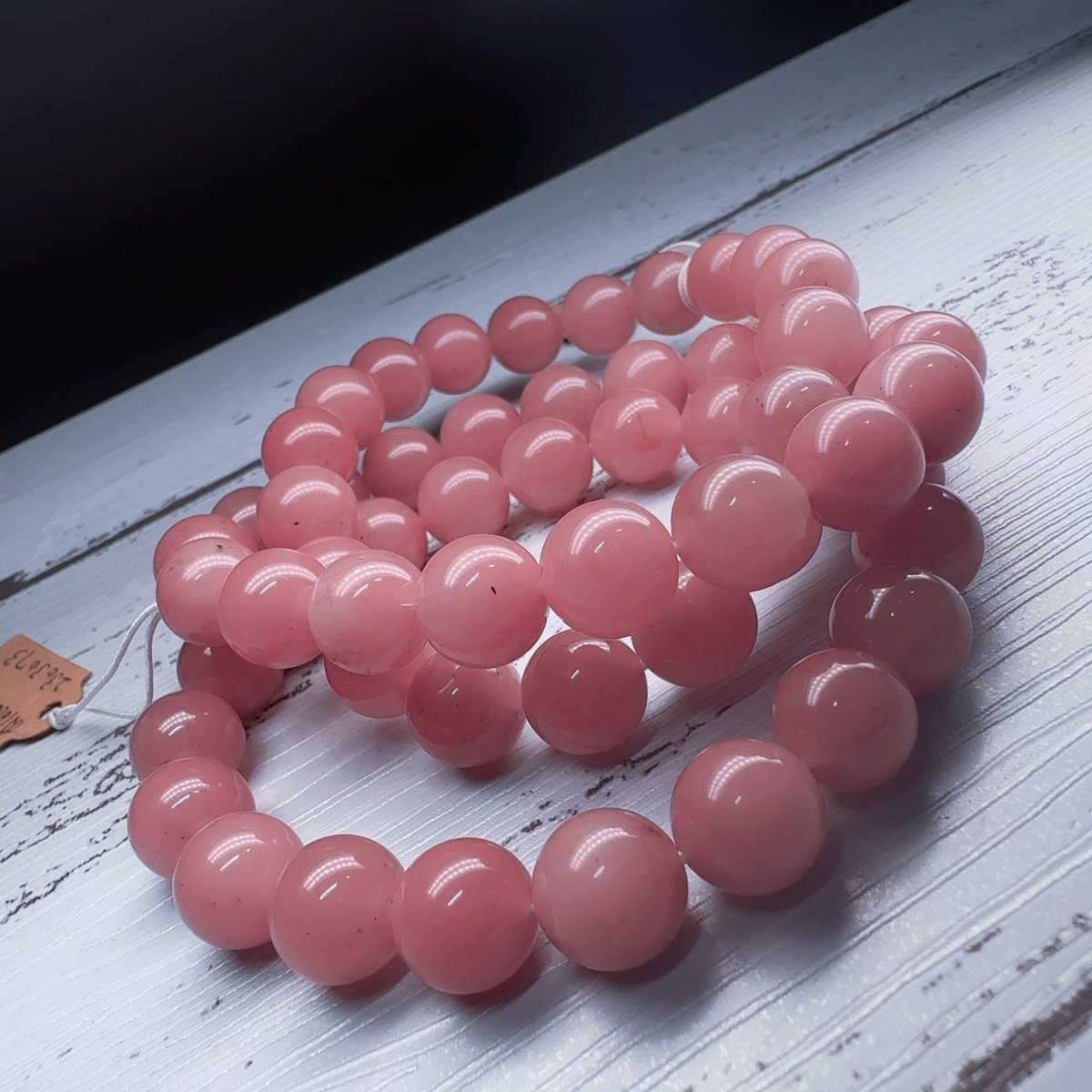 高品質❣️発色良好❣️10.1-10.3mmグァバクォーツブレスレット ハイグレード グァバクォーツ 10.3mm 内径16cm | pundarika