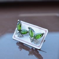 ［ピアス］グリーンガーネット　ツァボライトsv925