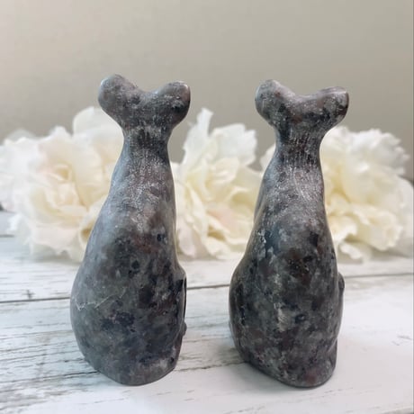 【彫刻】安定の象徴　ジャスパー　エジプト猫 80×33×48mm