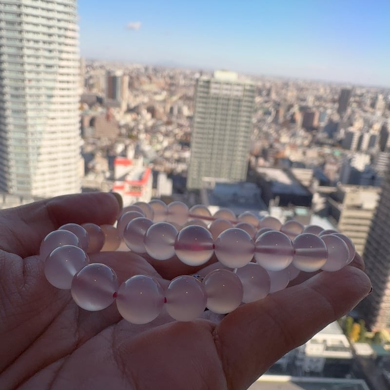 ピンクカルセドニー5A9.5mm 内径16cm | pundarika