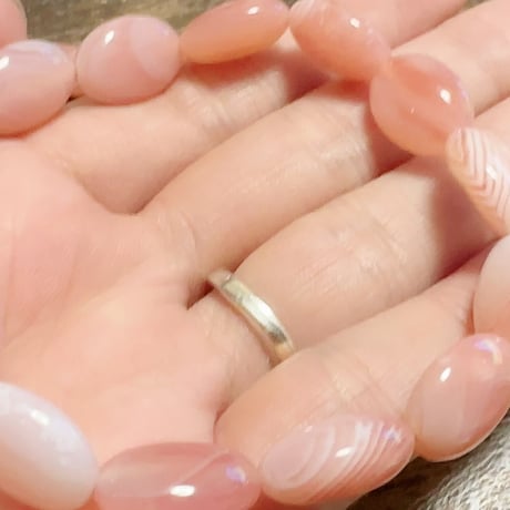 【天然色】ピンク瑪瑙　ボツワナアゲート