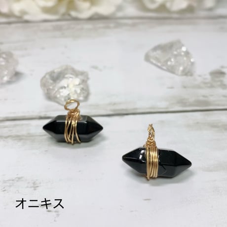 ［ペンダント］k18gp ころんと可愛いダブルポイント