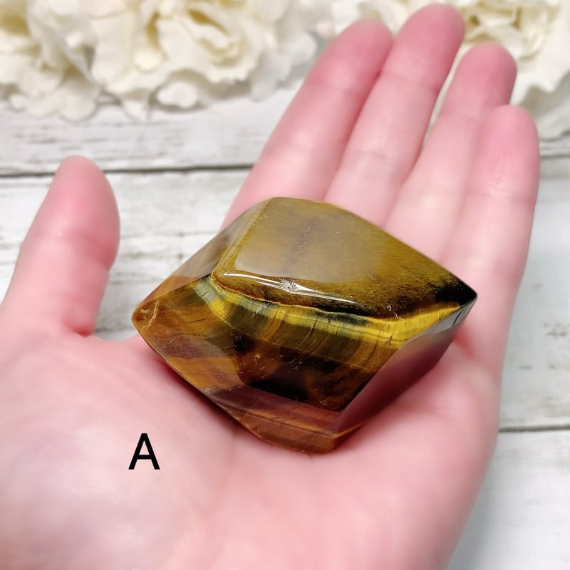 ポリッシュ】縞模様の幸運石 神秘の猫目効果！仕事運と金運を