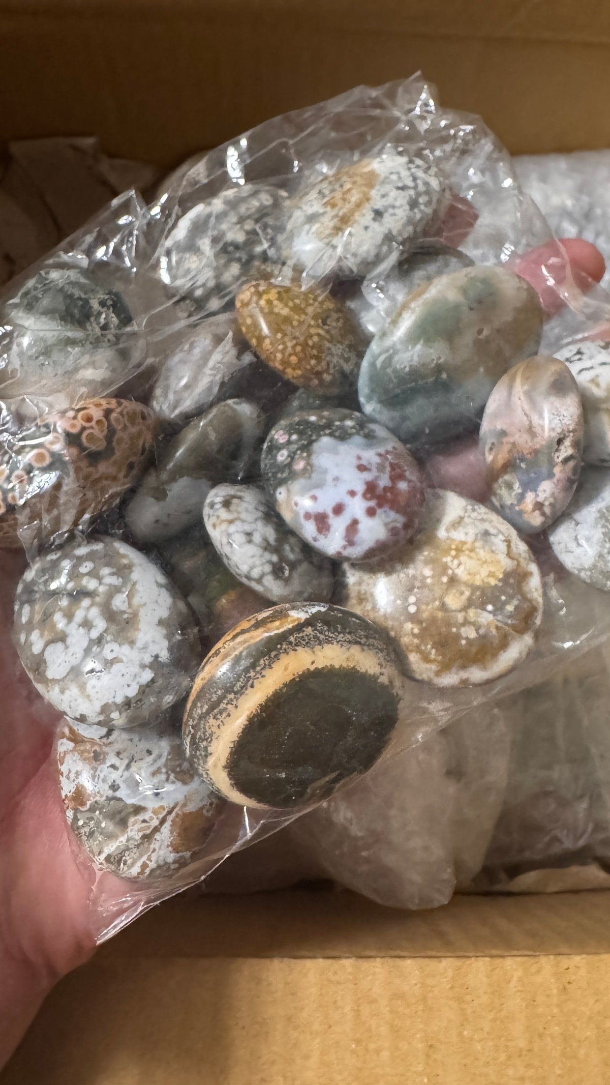 握り石】タンブル オーシャンジャスパー | pundarika