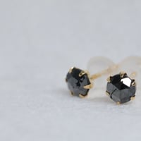 ［ピアス］K18YG ブラックダイヤモンド 0.4ct