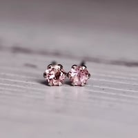 ［ピアス］工房応援企画　PT900 　ピンクトルマリン　ピアス