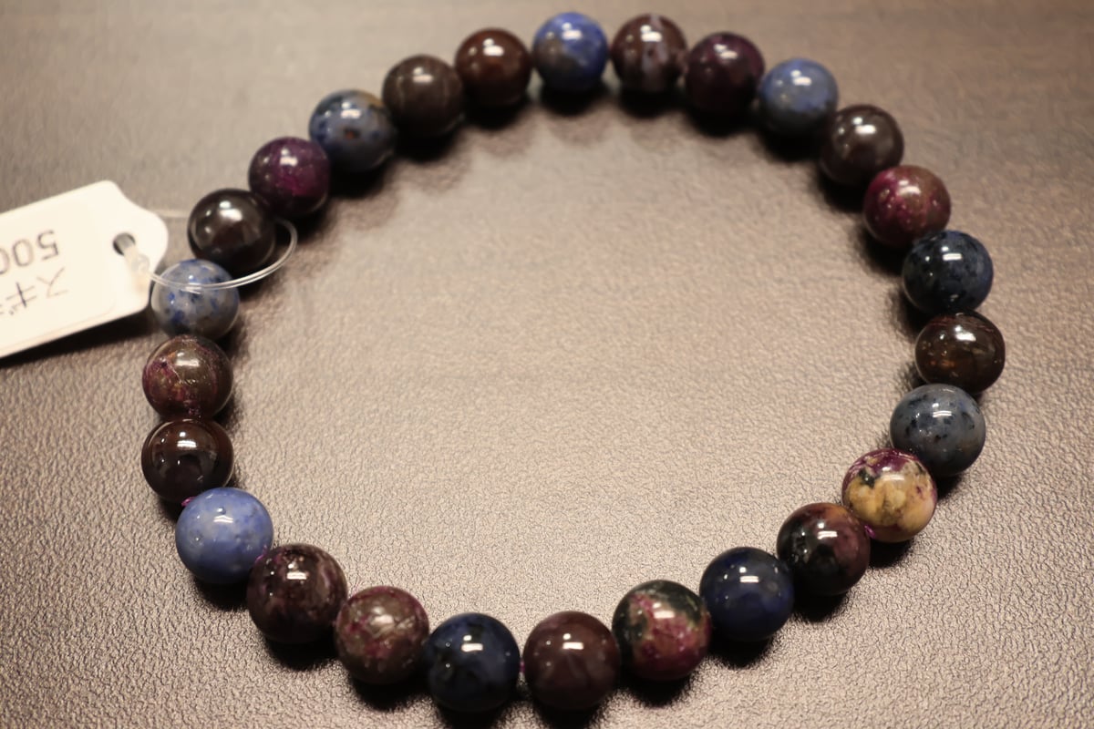 高波動セラミックス／密教 ☆ 結界と浄化 ブレスレット 内径 15.5㎝