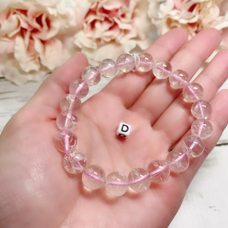 セリサイトインスターローズクォーツ 丸玉