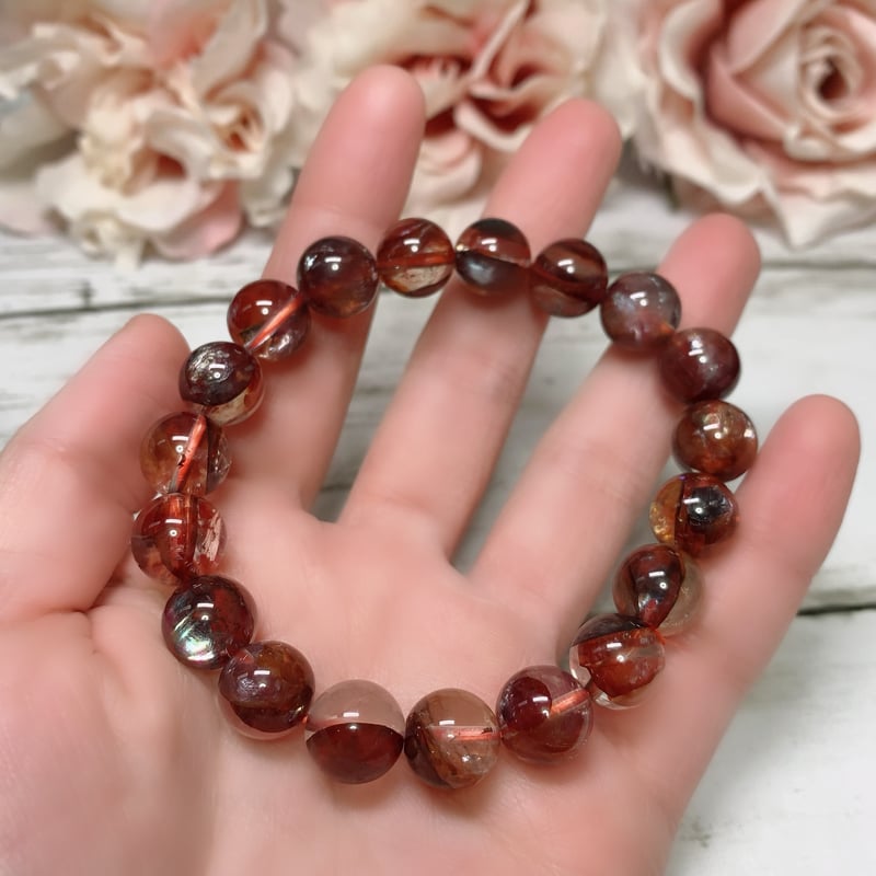 情熱・自信・強さ】ハイクオリティ オーロラクォーツダークレッド10.5