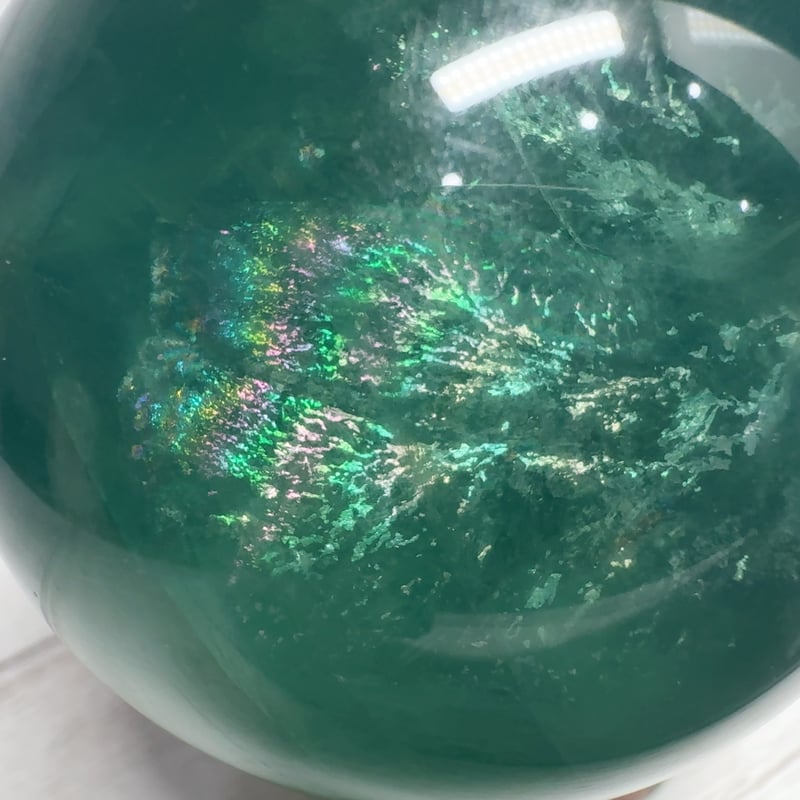 丸玉］フローライト 虹入り 65mm | pundarika