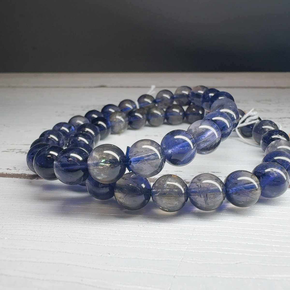 ファイナルグレード】バイカラーアイオライト 8.6mm 内径17cm | pundarika