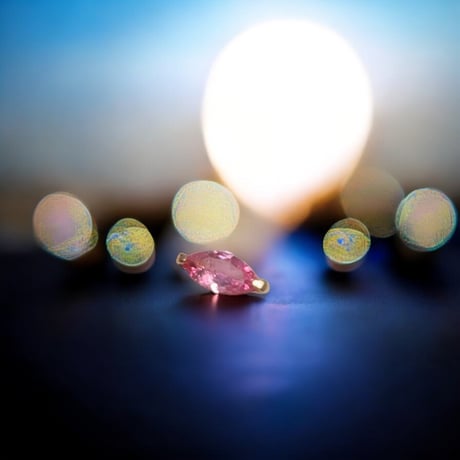 ［ピアス］18金 情熱と自己成長を呼び覚ます魔法の石　アヤナスピネルピアス 計0.2ct