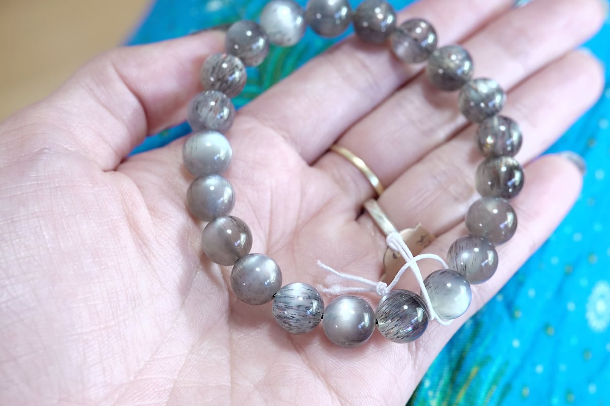 第六感を研ぎ澄ませ直観力を高める パワーストーンブレスレット/ブラックサンムーン 第六感を研ぎ澄ませ直観力を高める パワーストーンブレスレット