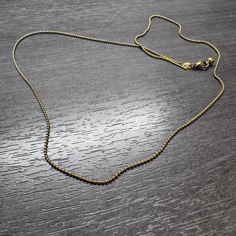 K18gp　ステンレス　ボールピンチェーン　1.5mmx51cm