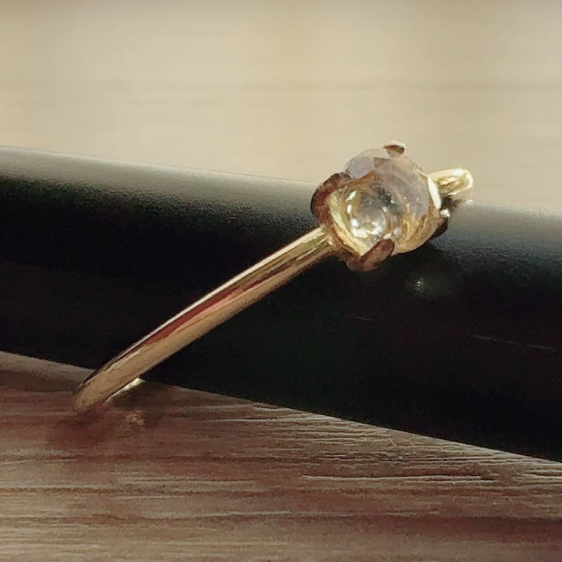 リビアングラスリング 隕石系】リビアングラスリング 14号 | pundarika