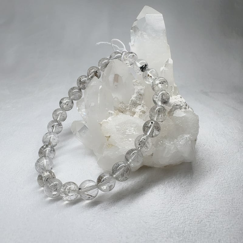 ブレスレット］ ヒマラヤ水晶 6.8mm 内径15cm | pundarika