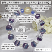 ［ブレスレット］ブレス フローライト×ルチル選べる3グレード