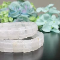 全てを調和する純粋な光　水晶バングル３A　幅12mm 内径17cm
