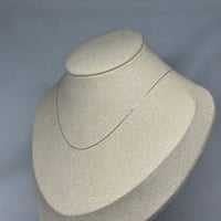 ［チェーン］k10 ホワイトゴールド 小豆チェーン 40cm