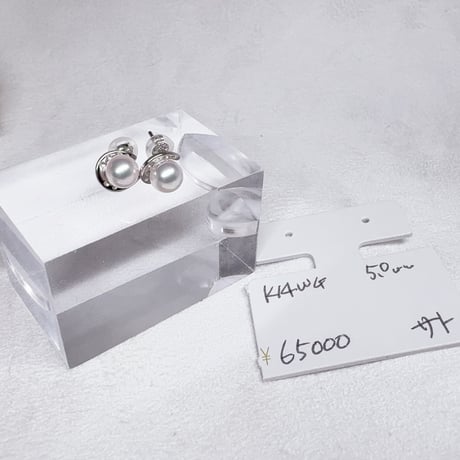 ［ピアス］アコヤ真珠 伊勢養殖場直売 k14ホワイトゴールド ピアス