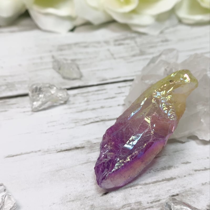 チャネリング✨　パープル　オーラ水晶　クリスタル　クラスター　原石 チャネリング✨ パープル オーラ水晶 クリスタル クラスター