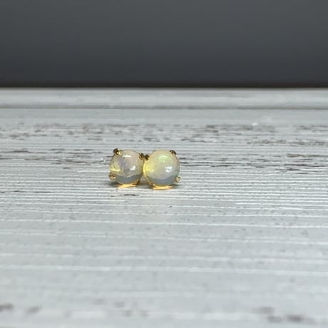 栃木県S様専用　18金ウォーターオパール ピアス 1/27　23:59開放