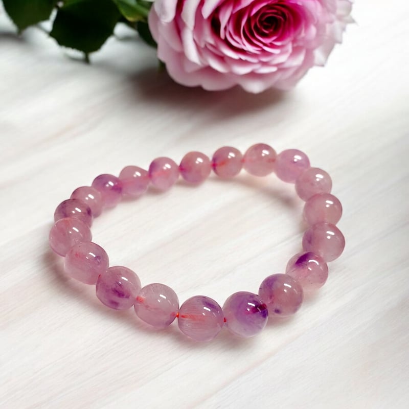 No.72◆ピンクスーパーセブンアメジストラフカット♡合成ルビー♡水晶 No.72◇ピンクスーパーセブンアメジストラフカット♡合成ルビー