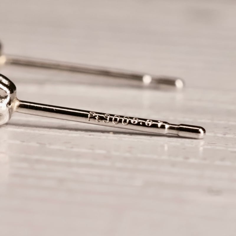 ピアス］工房応援企画 PT900 ガーネット ピアス | pundarika