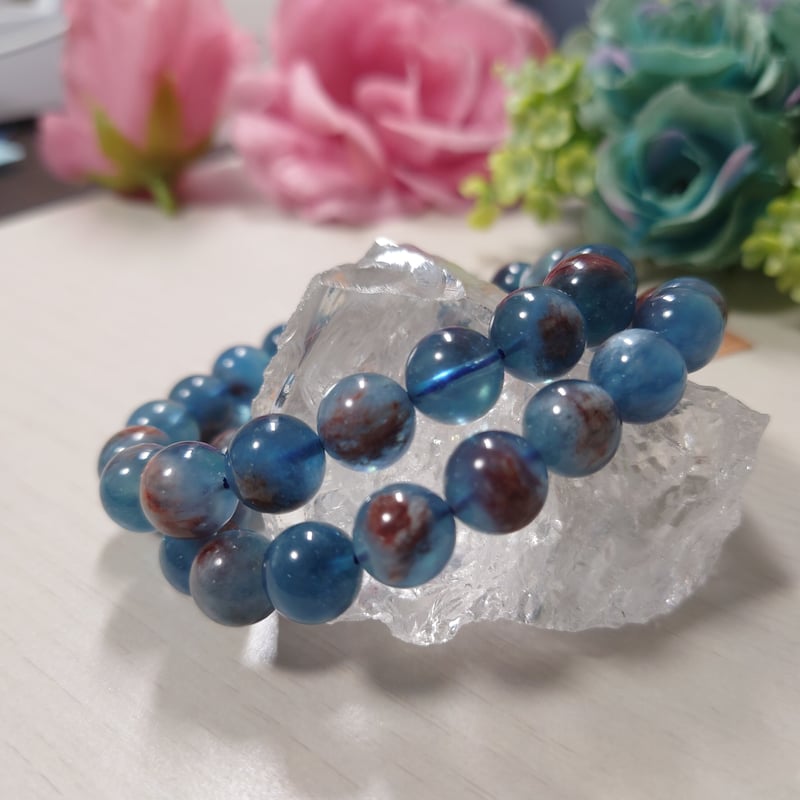 激レア】チョコレートアクアマリン セリサイトヘマタイトイン