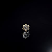 【再入荷】イベント割　18金イエローゴルド　スタッズ ダイヤモンドピアス