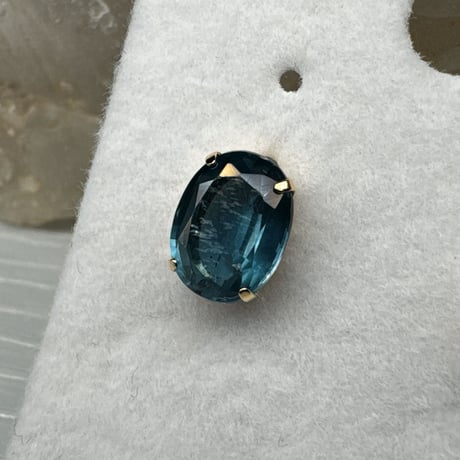 ［ピアス］K18金　ティールカイヤナイト3.0ct