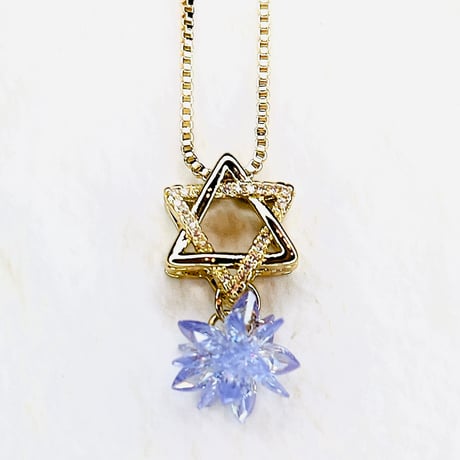 エネルギー統合☆＜六芒星×星の種＞ネックレス【スターシードメッセージ付】