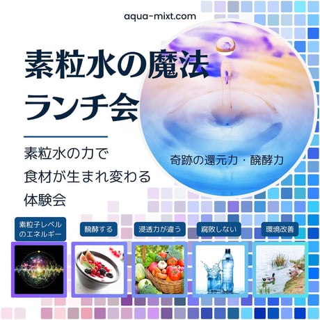 11月4日(水)素粒水の魔法ランチ会