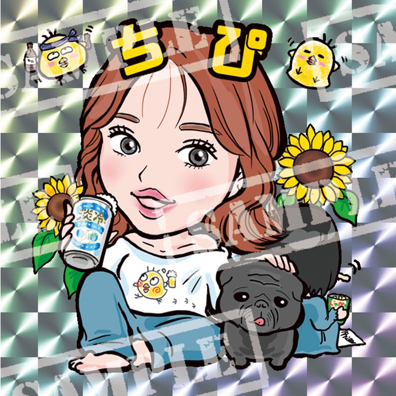 活動者さま似顔絵オリジナルステッカー作成 | mille's STORE