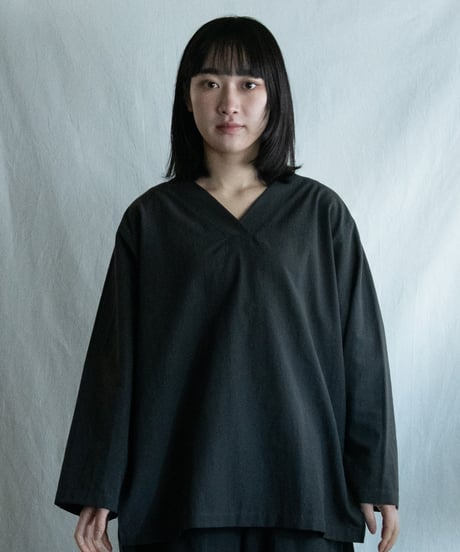 《パジャマ》タイプライタークロス　プルオーバー（サイズ 1）〈 premium sleepwear 〉